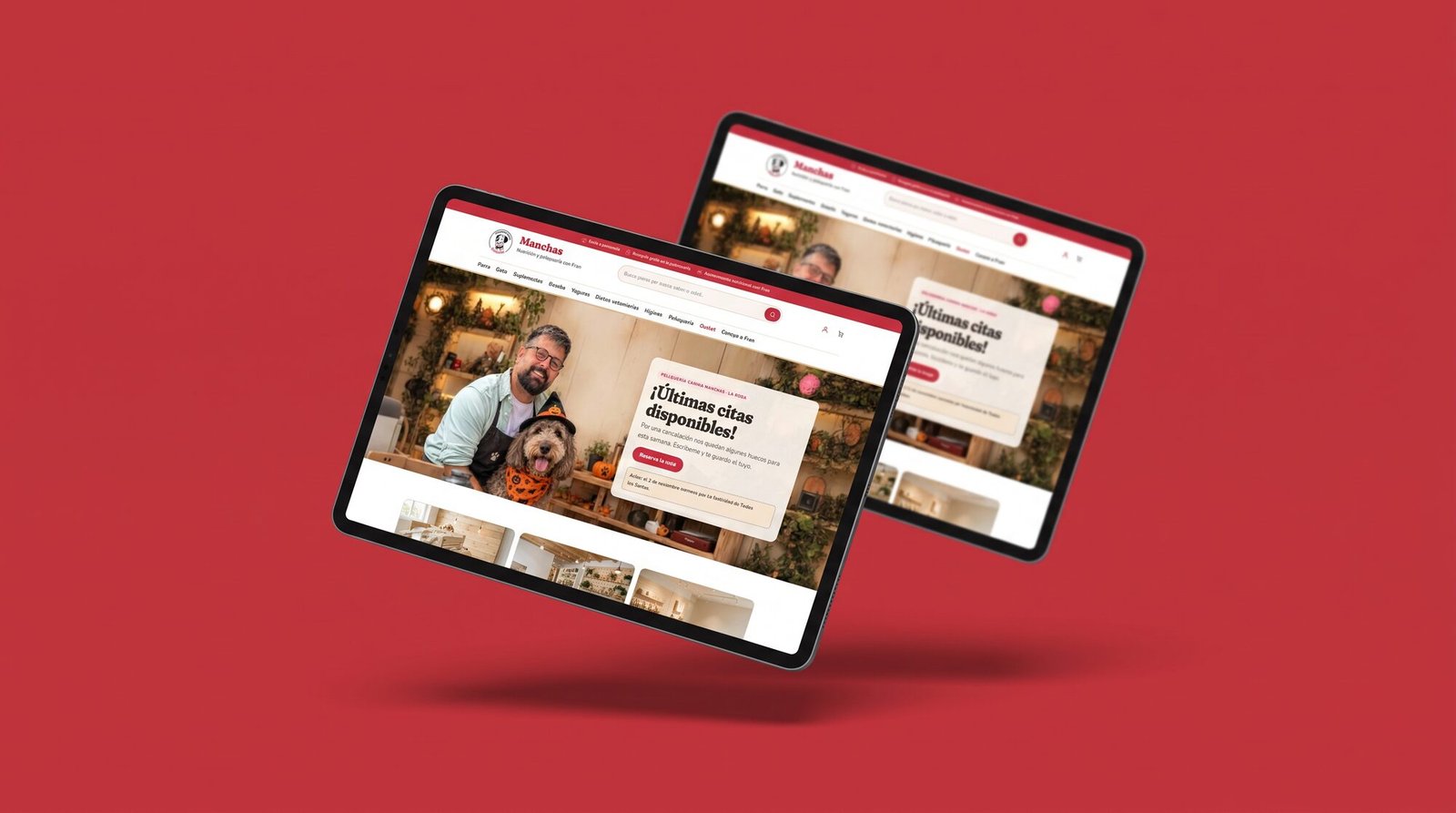 Web de Manchas en tabletas